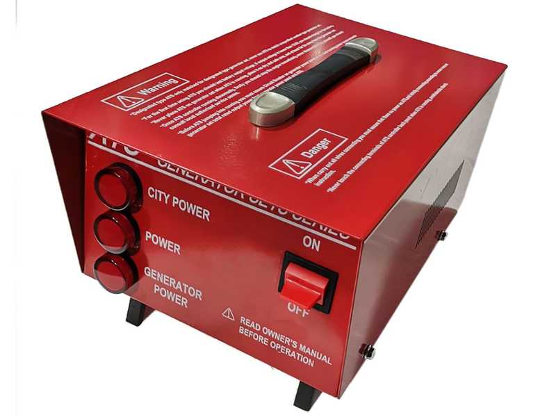 GeoTech Pro DGP8000SE-3 - 6 kW Wheeled Silenced Diesel Power Generator with AVR - DC 5.5 kW Three-phase + ATS