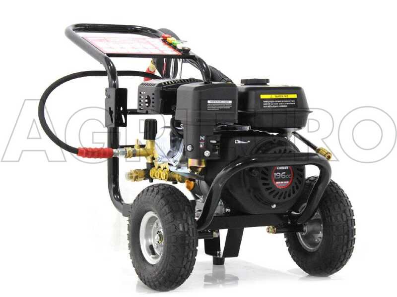 GeoTech Pro PWP 12/205 ZW Petrol Pressure Washer with 196 cc Loncin petrol engine
