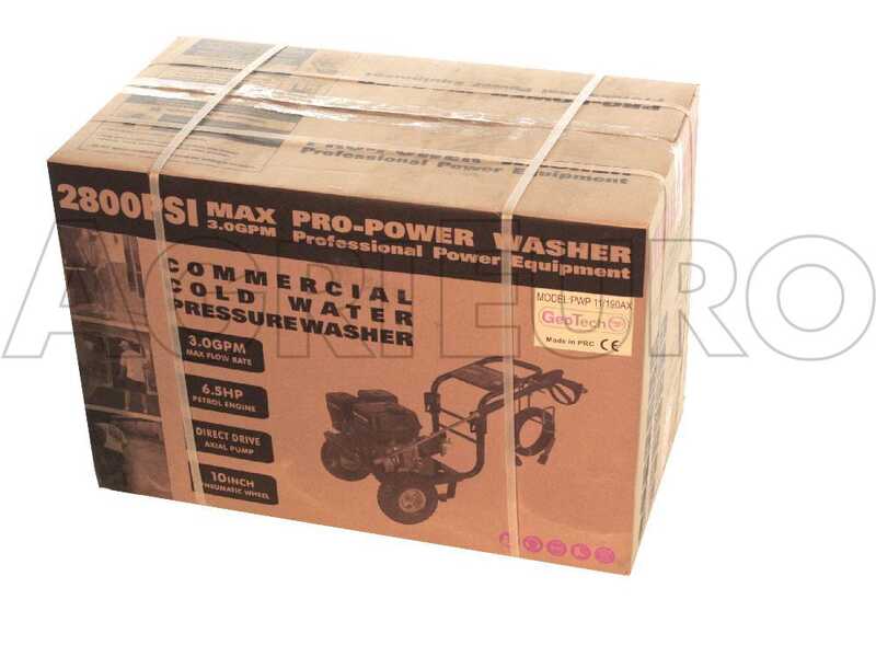 GeoTech PWP 12/205 ZW Petrol Pressure Washer with 196 cc Loncin petrol engine