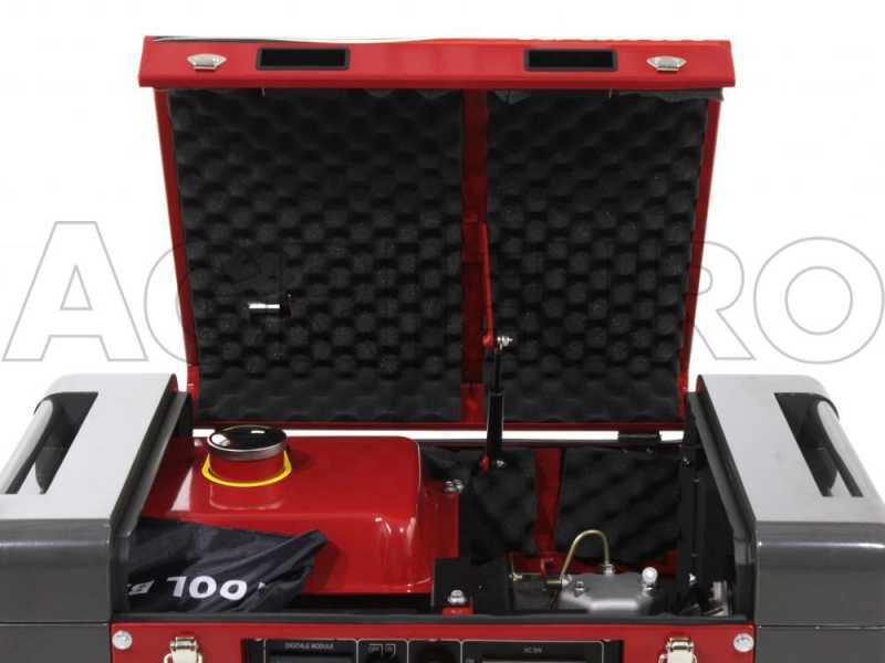 GeoTech Pro DGP8000SE-3 - 6 kW Wheeled Silenced Diesel Power Generator with AVR - DC 5.5 kW Three-phase