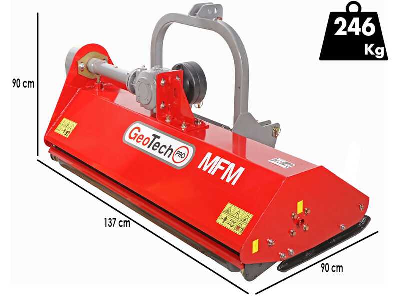 GeoTech Pro MFM-125 - Tractor-mounted Flail Mower - Medium Series