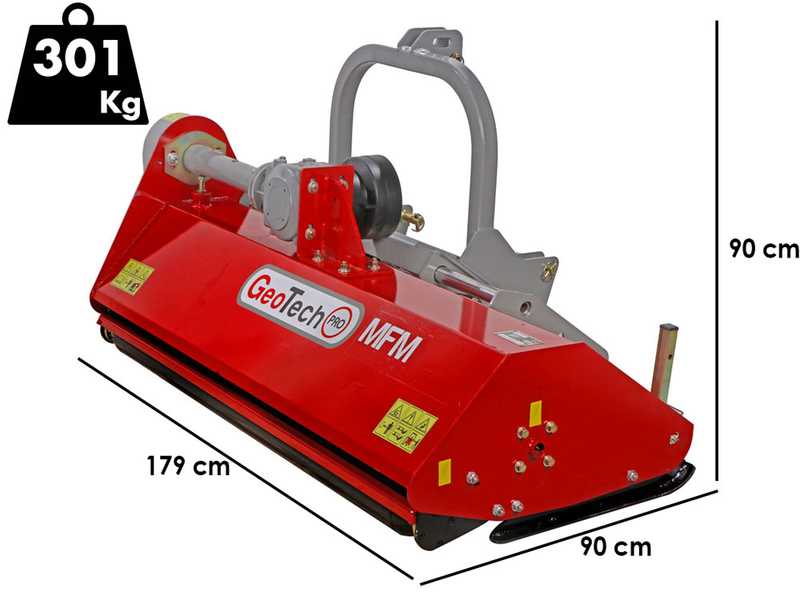GeoTech Pro MFM165-H - Tractor-mounted Flail Mower - Medium Series - Hydraulic Shift