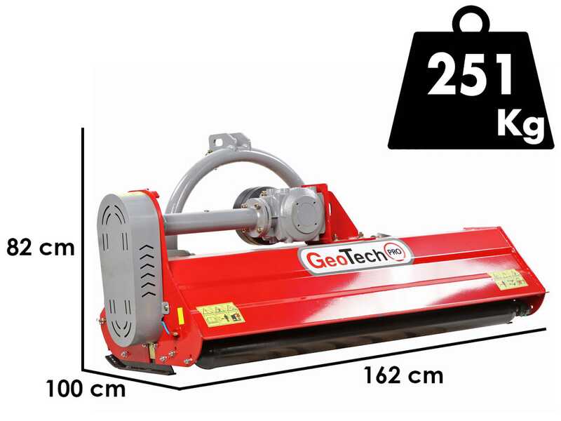 GeoTech Pro KFM 170M - Tractor-mounted flail mower - Medium-light Series - Manual shift