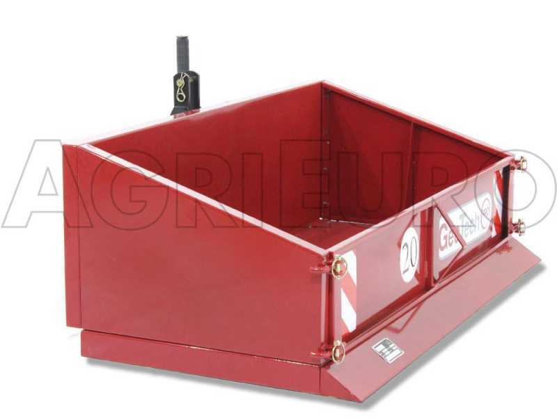 GeoTech PRO TB210 Tractor-mounted Tipping Metal Transport Box - Lifting Bucket