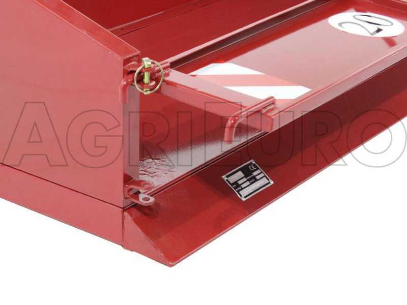 GeoTech PRO TB210 Tractor-mounted Tipping Metal Transport Box - Lifting Bucket