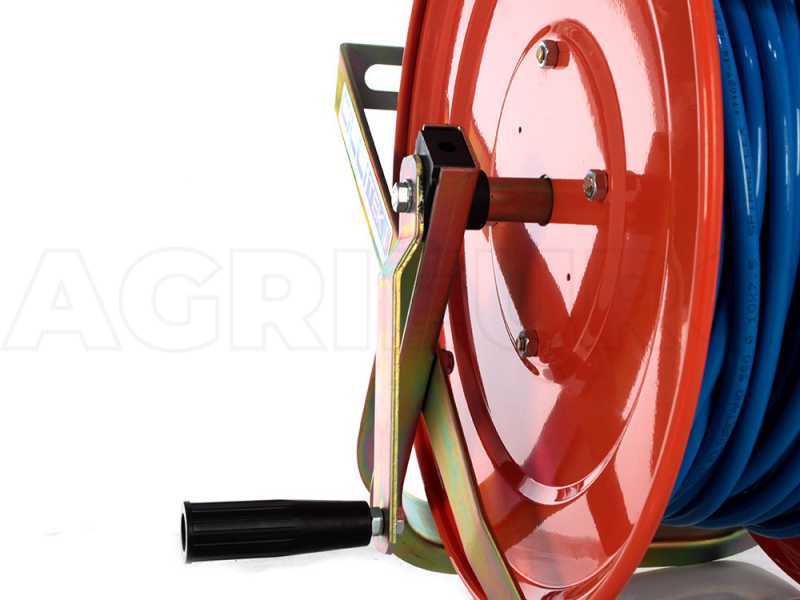 Hose reel with 50 mt Polyurethan pneumatic hose for air compressor