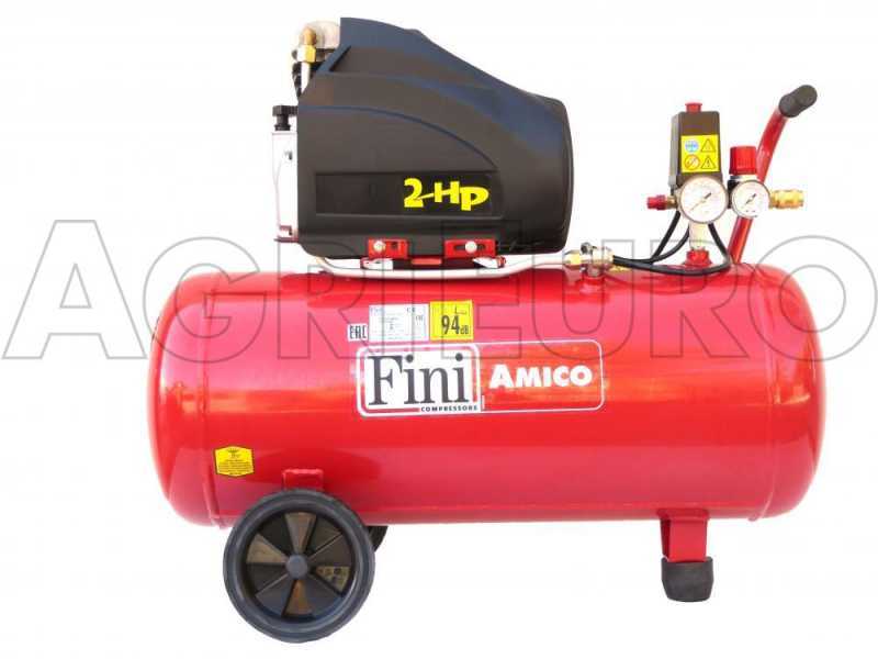 Fini Amico 50 SF 2500 - Wheeled Electric Air Compressor - 2HP Motor - 50 L