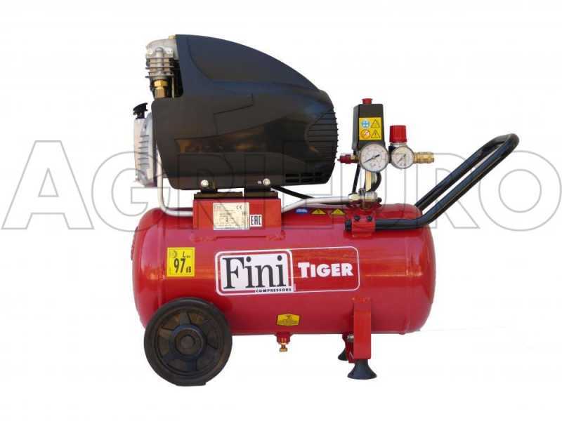 Fini Tiger MK 265 24 - Wheeled Electric Air Compressor - 2HP Motor - 24 L