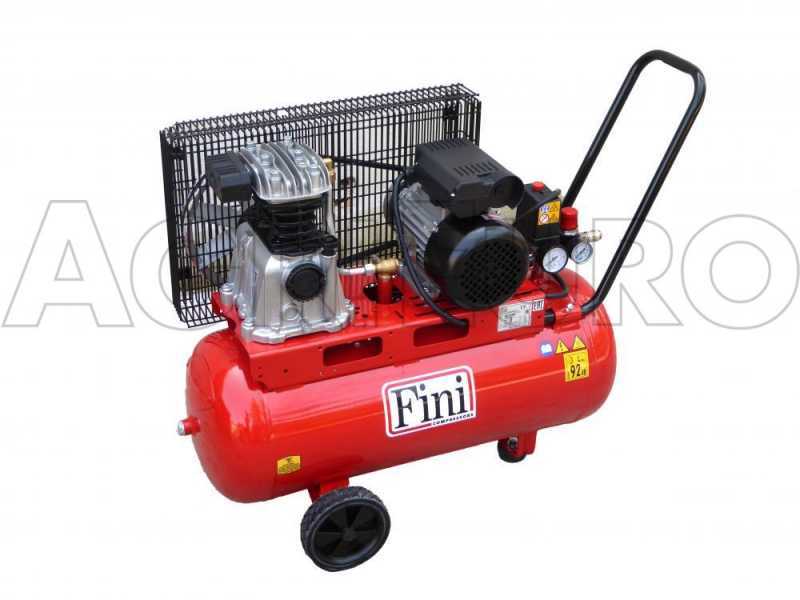 Fini MK 102 N 50 2M - Belt-driven Electric Air Compressor - 2HP Motor - 50L