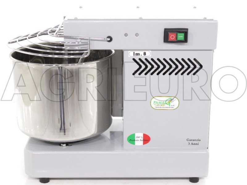 Famag IM 8/230 1 Speed Silver - Spiral Mixer 8 Kg