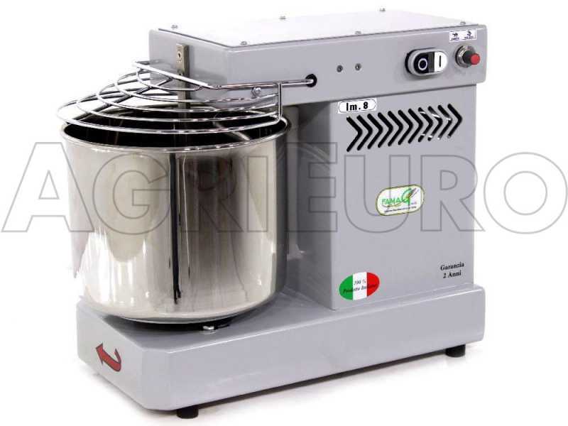 Famag IM 8/230 10 Speed Silver - Spiral Mixer 8 Kg
