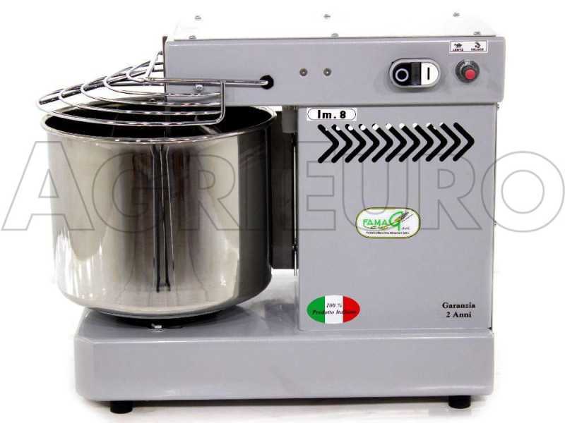 Famag IM 8/230 10 Speed Silver - Spiral Mixer 8 Kg