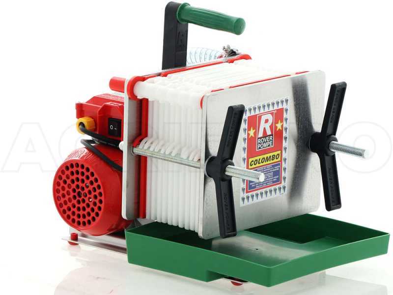 Rover Colombo 12 Inox - Wine filter with cartridges and plates - Wine pump in Novax