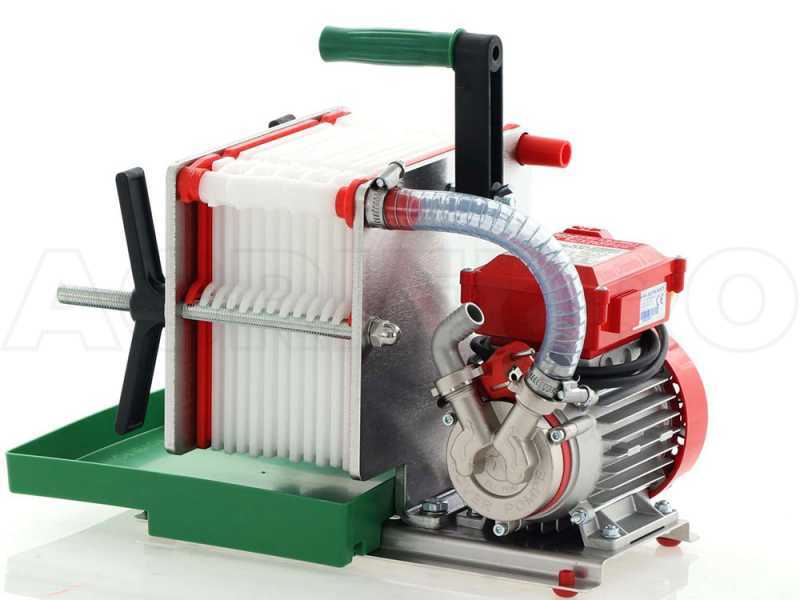 Rover Colombo 12 Inox - Wine filter with cartridges and plates - Wine pump in Novax