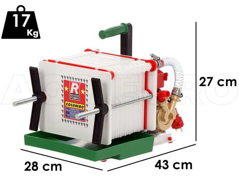 Rover Colombo 18 - Cardboard and plate filter - Bronze pump