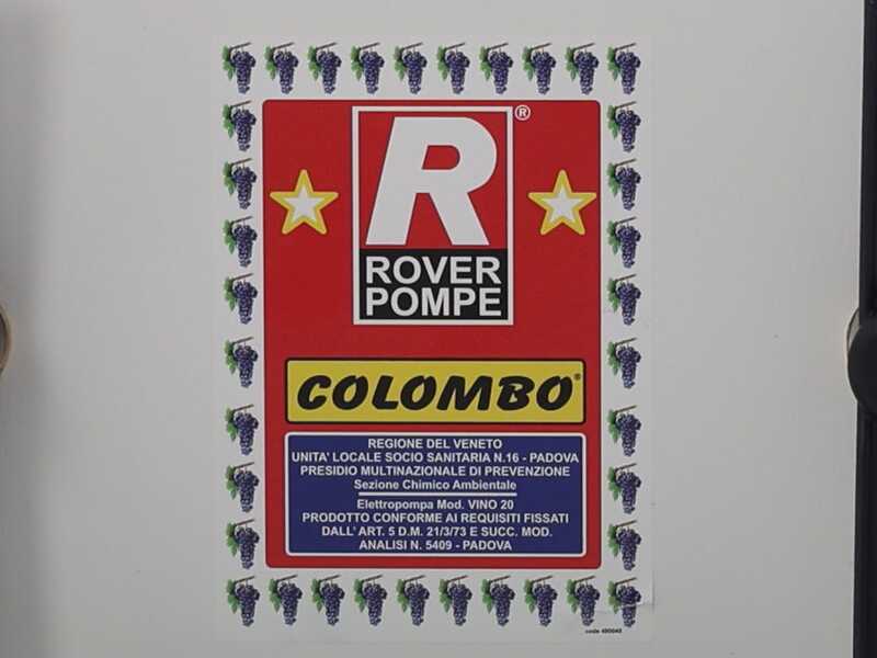 Rover Colombo 6 - Plate-and-Sheet Filter - Bronze Pump