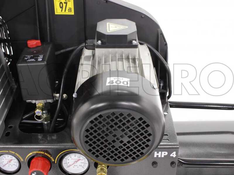 Nuair B 3800B/4T/270 TECH - Belt-driven Three-phase Electric Air Compressor - 4 Hp Motor - 270 L