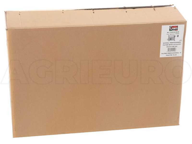 Grifo Professional FCP20-Olio - Wheeled Oil Carton Filter - Liverani Stainless Steel Pump