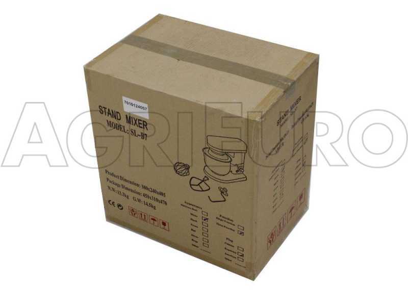 AgriEuro Premium Line FP105 - Planetary mixer - INOX bowl 5L - Multi tool quick release