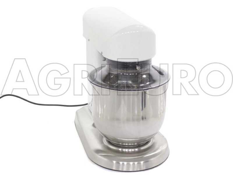AgriEuro Premium Line FP105 - Planetary mixer - INOX bowl 5L - Multi tool quick release