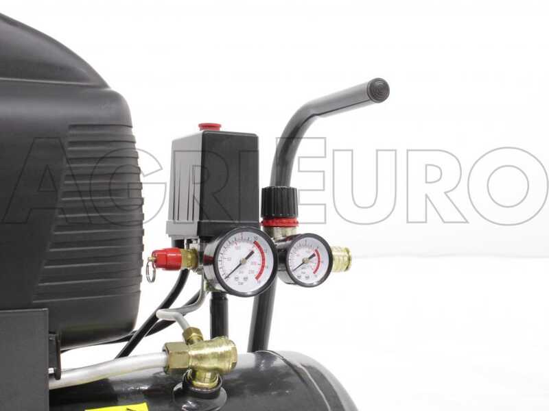 Nuair FC2/24 - Wheeled Electric Air Compressor - 2 Hp Motor - 24 L - Compressed Air