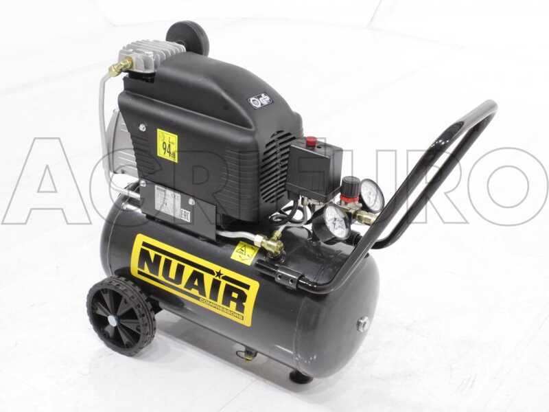 Nuair FC2/24 S - Wheeled Electric Air Compressor - 2 Hp Motor - 24 L - Compressed Air