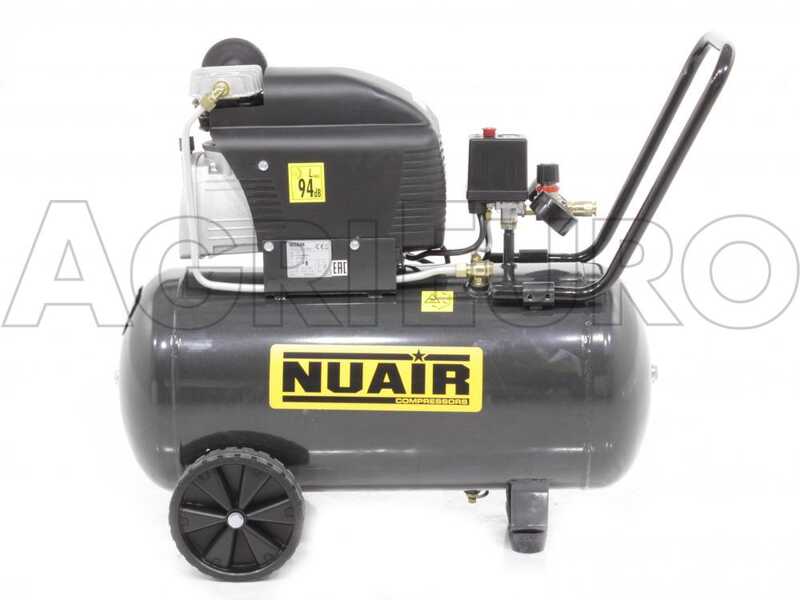 Nuair FC2/50 S - Wheeled Electric Air Compressor - 2 Hp Motor - 50 L - Compressed Air