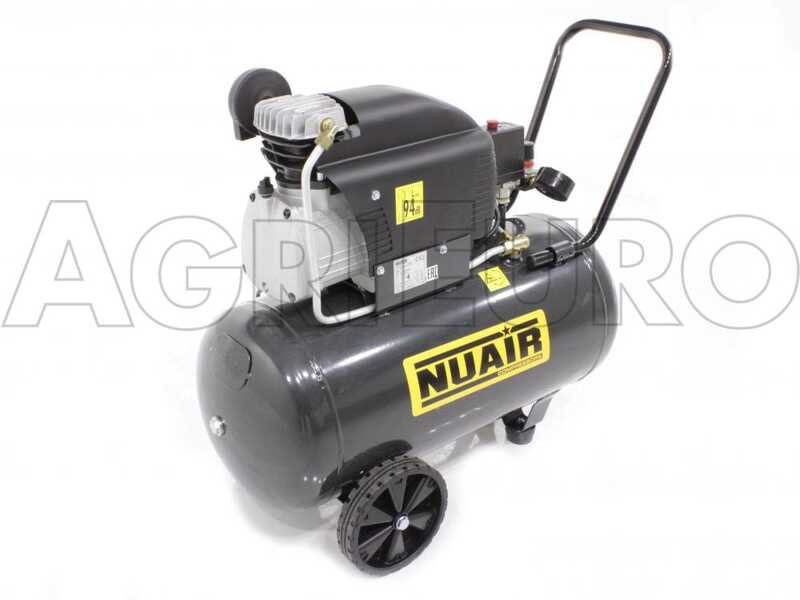 Nuair FC2/50 S - Wheeled Electric Air Compressor - 2 Hp Motor - 50 L - Compressed Air