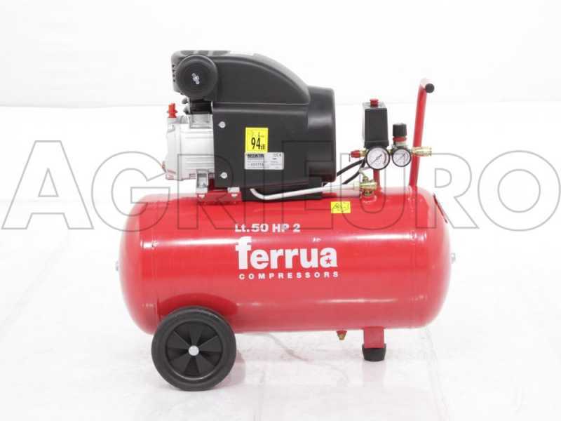 Ferrua RC 2 50 CM2 - Wheeled Electric Air Compressor - 2 Hp Motor - 50 L - Compressed Air