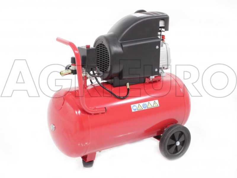 Ferrua RC 2 50 CM2 - Wheeled Electric Air Compressor - 2 Hp Motor - 50 L - Compressed Air