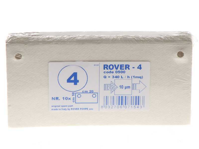 No. 10 Type 4 Rover Filter Sheets for Pulcino Pumps with Wine Filter