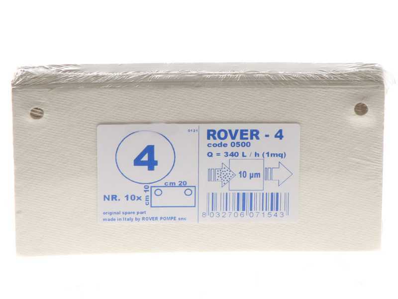 Type 4 - Rover filter cartridges for Pulcino filter pumps - 20x10 cm - 10 pieces