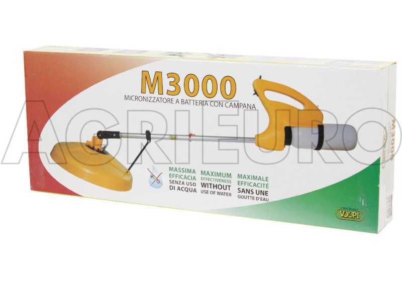 Volpi M3000 - Battery-powered Electric Microniser with Hood - for Pure Localized Weeding