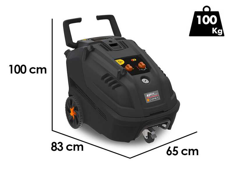 Comet KP CLASSIC 5.12 12/180 T - Professional hot water pressure washer - three-phase - 180 bar - 720 L/h