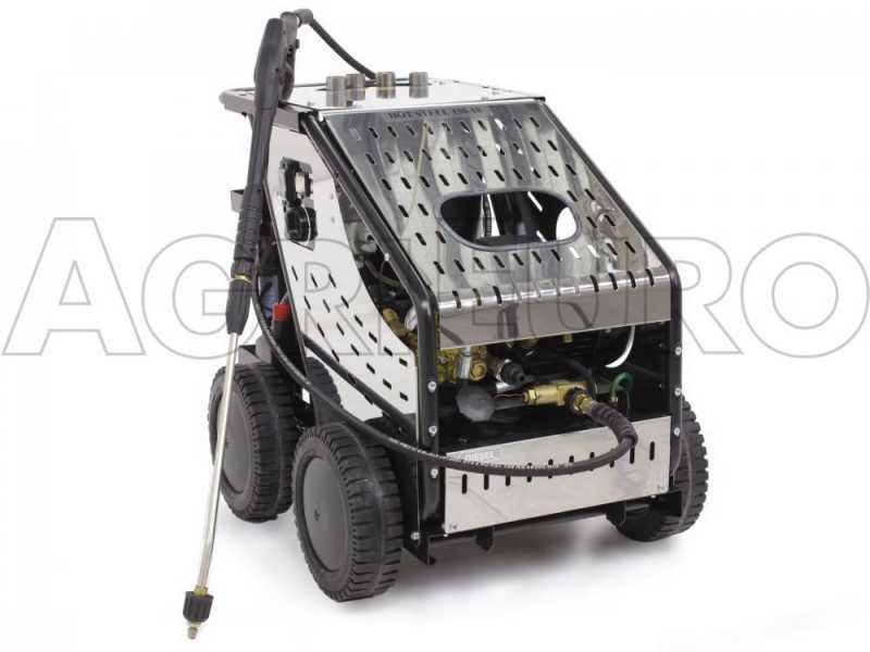 ITM - HOT STEEL 130/10 Heavy-duty Hot Water Pressure Washer - Single phase - Stainless steel