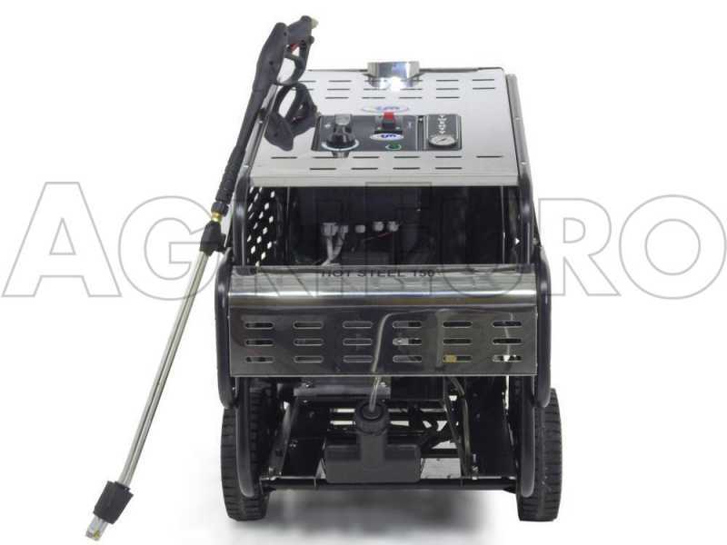 ITM - HOT STEEL 150/15 Heavy-duty Three-phase Hot Water Pressure Washer - INOX