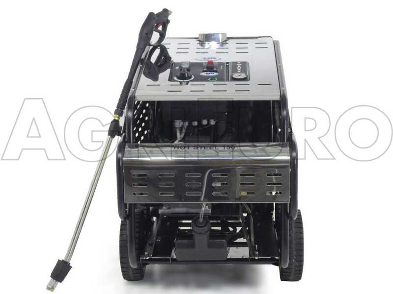 ITM - HOT STEEL 150/15 Professional Hot Water Pressure Washer - Three-phase - 150 bar - 900 l/h - INOX