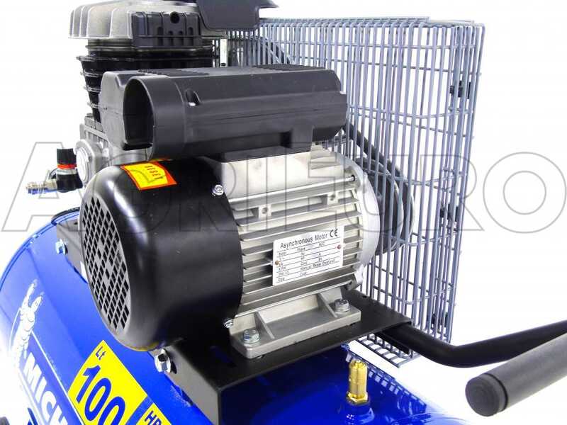 Michelin MB 100 B - Belt-driven Electric Air Compressor - 2 Hp Motor - 100L