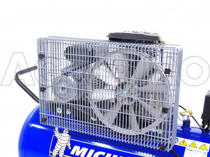 Michelin MB 100 B - Belt-driven Electric Air Compressor - 2 Hp Motor - 100L