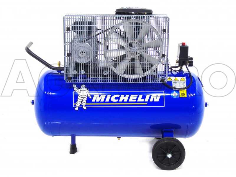Michelin MB 100 B - Belt-driven Electric Air Compressor - 2 Hp Motor - 100L