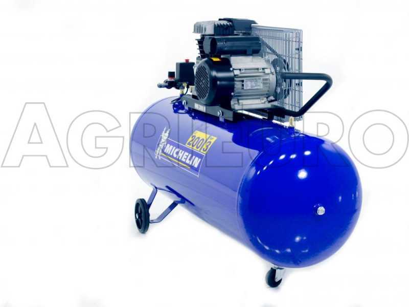 Michelin MB 200 3B Belt driven Electric Air Compressor 3 Hp Motor 200L