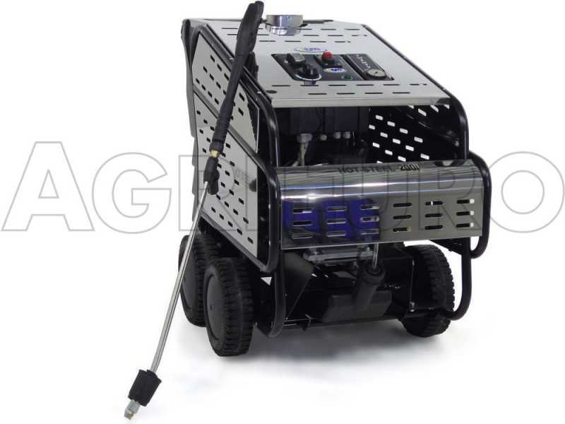 ITM - HOT STEEL 200/15 Heavy-duty Three-phase Hot Water Pressure Washer - INOX