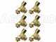 6 pcs kit: anti-drip valves for jets and sprayers - 3/8 MG - 3/8 GF joint