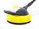 Large surface patio brush cleaner and detergent tank