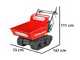 GeoTech GeoPorter 330D BS - Wheelbarrow - dump body capacity 300 kg