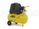 ABAC Pole Position B15 - Wheeled Electric Air Compressor - 1.5 Hp Motor - 24 L Oilless