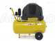 ABAC Pole Position B15 - Wheeled Electric Air Compressor - 1.5 Hp Motor - 24 L Oilless