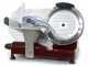 DCG AS2495 Red - Meat Slicer with 250mm stainless steel blade - Die-cast aluminium body - 300W