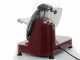 DCG AS2495 Red - Meat Slicer with 250mm stainless steel blade - Die-cast aluminium body - 300W