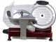 DCG AS2495 Red - Meat Slicer with 250mm stainless steel blade - Die-cast aluminium body - 300W